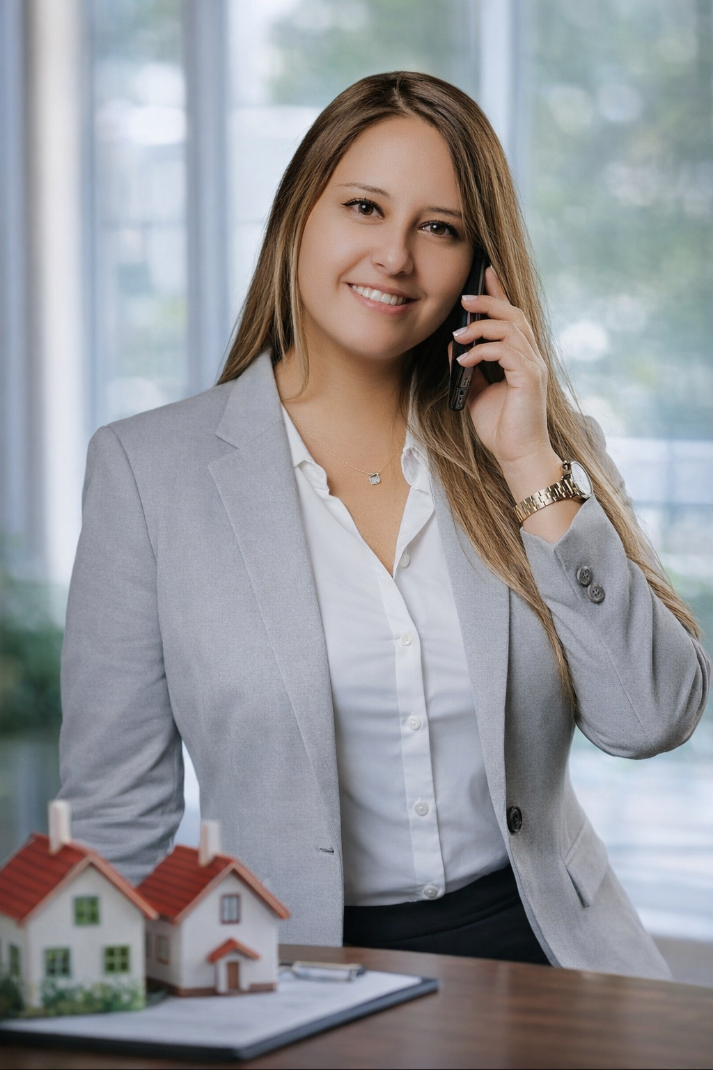 Asesora de bienes raíces en Puebla especializada en compra y venta de casas brindando atención profesional